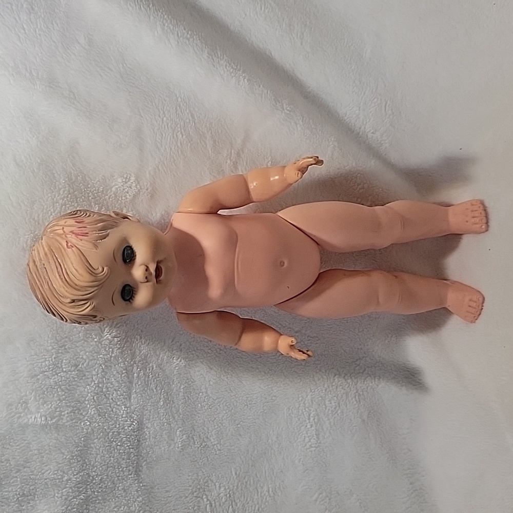 (2/$15) Vintage 12" Vinyl And Plastic Doll